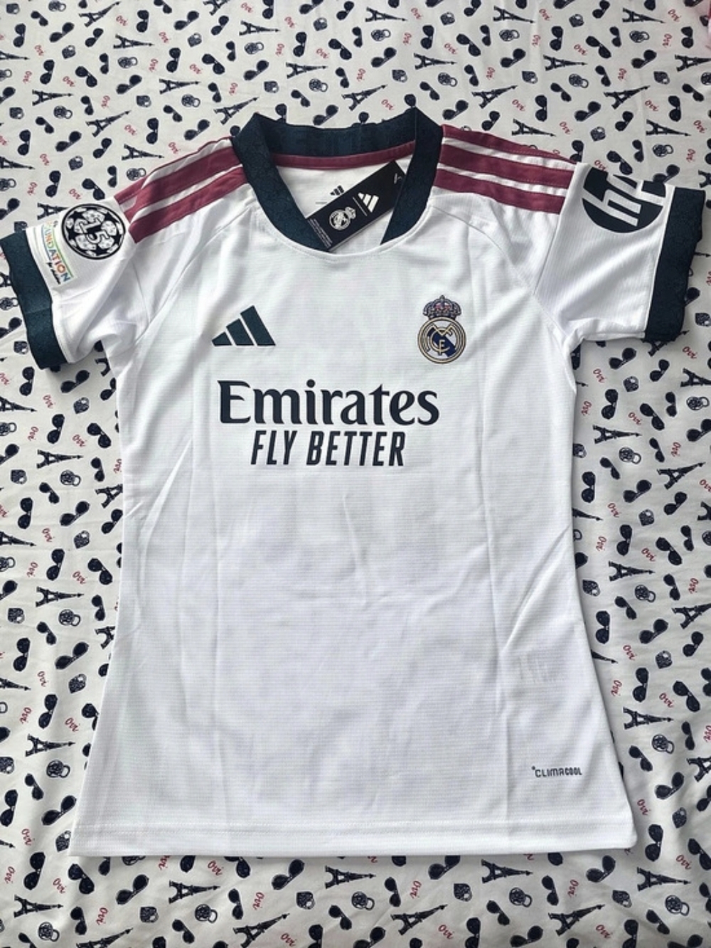 Real Madrid Mbappé 10 jersey Soccer Jersey White & Red